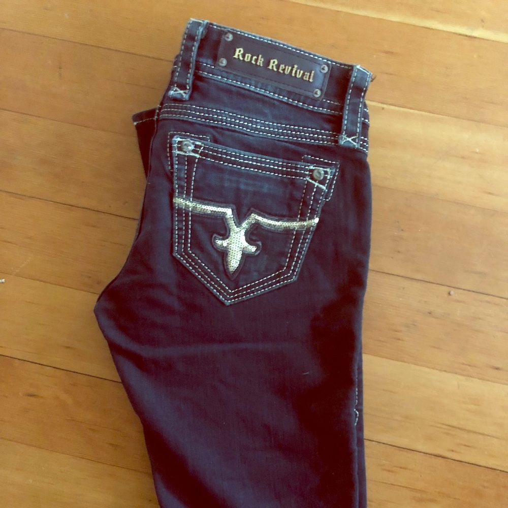 Rock revival jacklyn shinny jeans